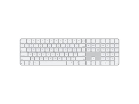 APPLE Magic Keyboard (2024) w Touch ID and Numeric Keypad International English White Keys (mxk73z/a)