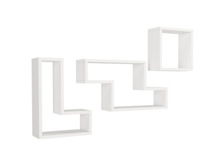 HANAH HOME Zidna polica Tetris White