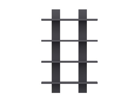 HANAH HOME Zidna polica Laurel Anthracite
