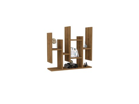HANAH HOME Zidna polica Flower Walnut