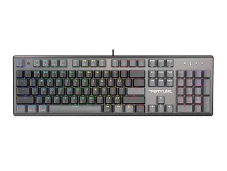 A4 TECH FS100 FSTYLER USB Neon Backlit US crna tastatura