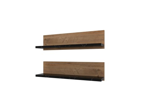 HANAH HOME Zidna polica Shelf Black