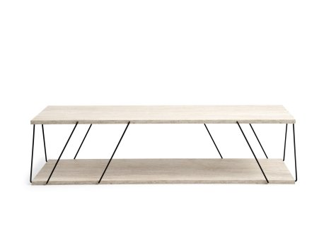 HANAH HOME Sto za dnevnu sobu Labranda Black Travertine