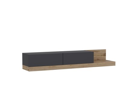 HANAH HOME TV polica Major AnthraciteWalnut