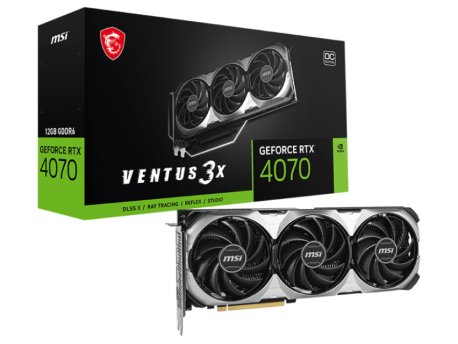 MSI NVidia GeForce RTX 4070 12GB RTX 4070 VENTUS 3X E1 12G OC grafička karta