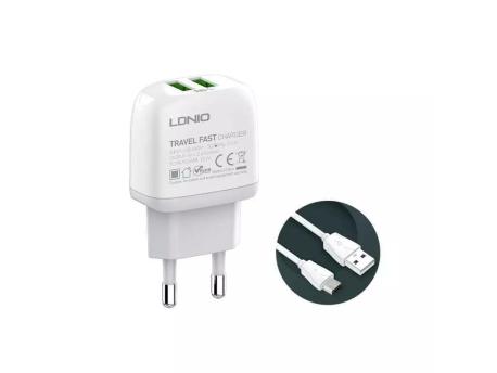 LDNIO A2219 2xUSB kućni punjač sa micro USB kablom