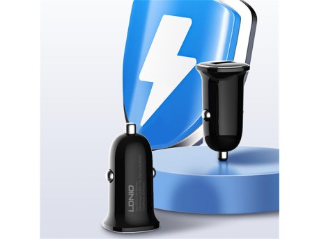 LDNIO C105 QC3.0 30W auto punjač sa iPhone Lightning kablom