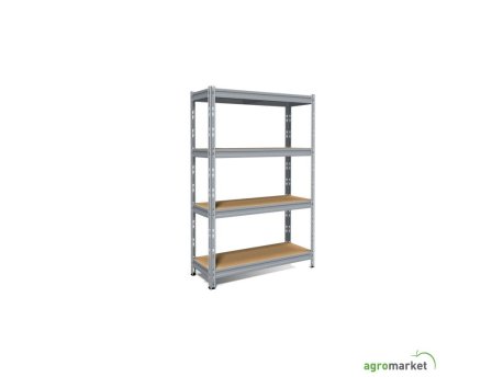ANEMOS Metalna polica MAXI POKER 180 x 120 x 50 cm 4 x 400 kg - pocinkovana