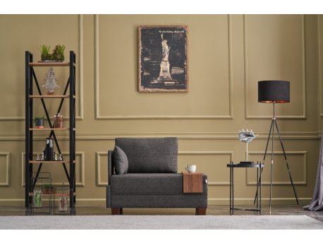 Atelier del Sofa Fotelja Fly Left Anthracite