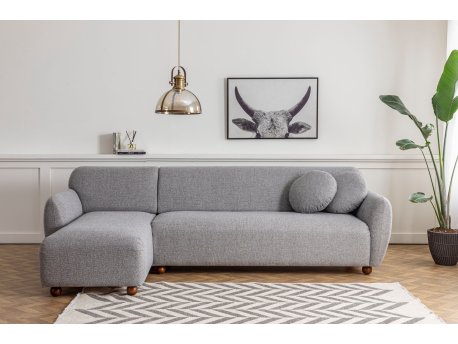 Atelier del Sofa Ugaona garnitura Eddy Corner (CHL 3R) Light Grey