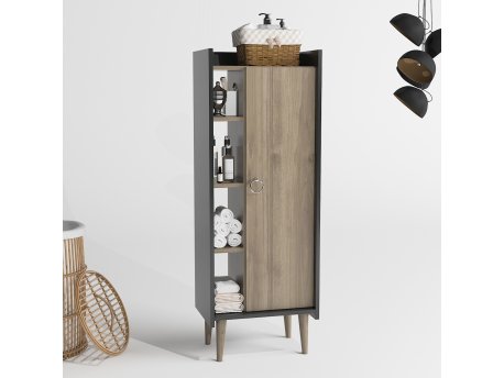 HANAH HOME Komoda Lagomood Ruby Walnut Anthracite