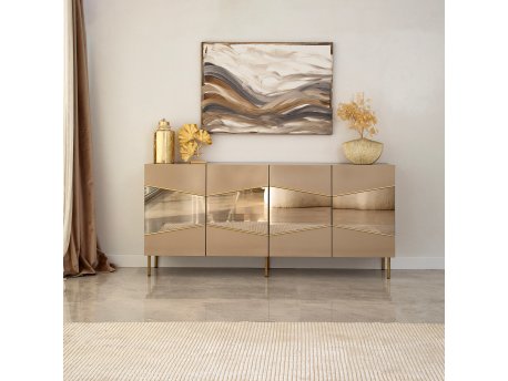 HANAH HOME Komoda Nice Bronze Gold