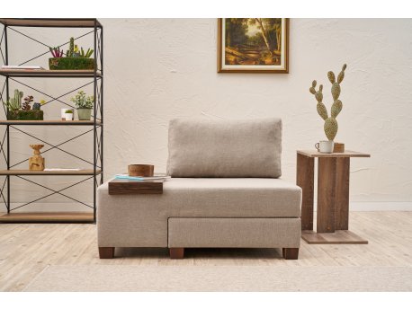 Atelier del Sofa Fotelja na razvlačenje Perenna Linen Left Cream