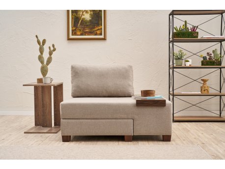 Atelier del Sofa Fotelja na razvlačenje Perenna Linen Right Cream