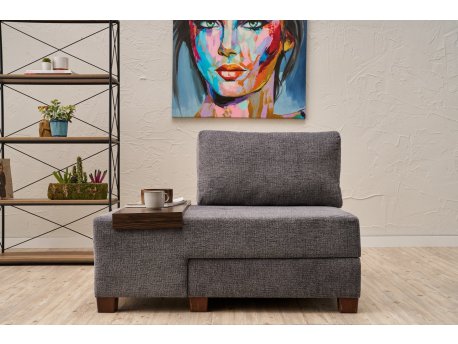 Atelier del Sofa Fotelja na razvlačenje Perenna Chenille Left Grey