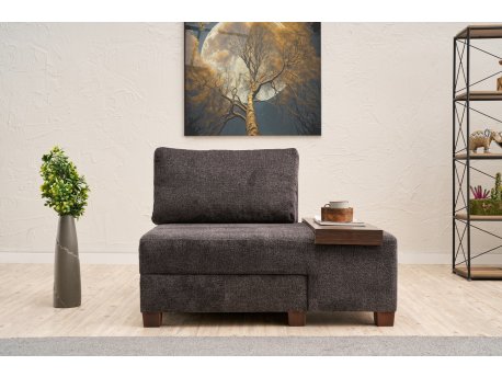 Atelier del Sofa Fotelja na razvlačenje Perenna Chenille Right Anthracite