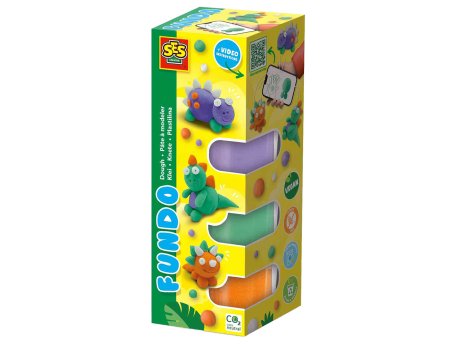 SES CREATIVE Plastelin set dino