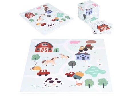 ECO TOYS Velika podloga za igru EVA FOAM Farma 01 90.5x90.5 cm 21 deo