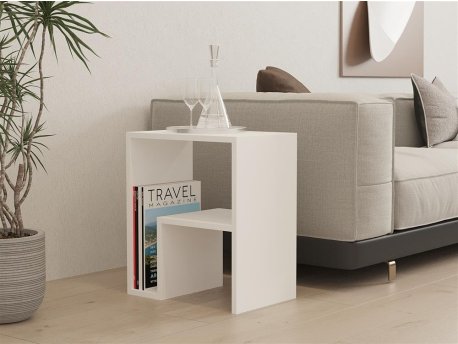 HOME LINE Pomoćni stočić Yepa White