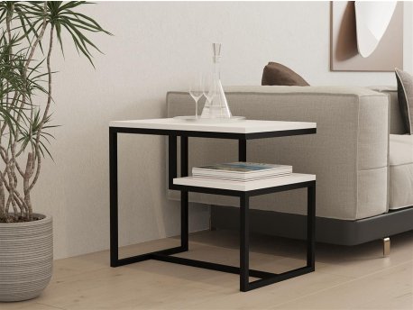 HOME LINE Pomoćni stočić Wengen White