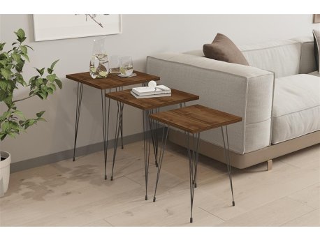 HOME LINE Set stolova Mali Walnut