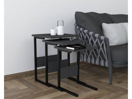 HOME LINE Set stolova Sali Anthracite