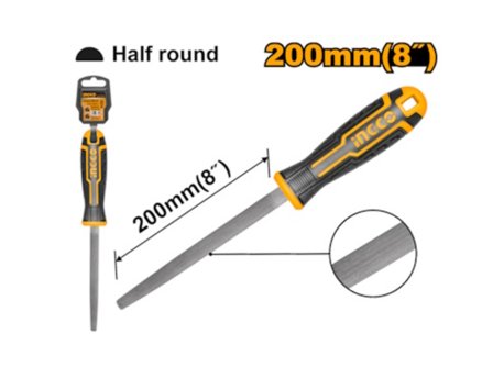 INGCO Poluokrugla turpija za drvo 200mm HSHF088