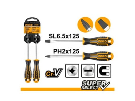 INGCO Set odvijača SL+PH duži HKSD0248