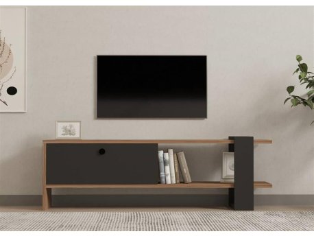 HOME LINE TV polica Ova Atlantic Pine Anthracite