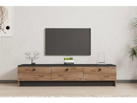 HOME LINE TV polica Pega Atlantic Pine Anthracite