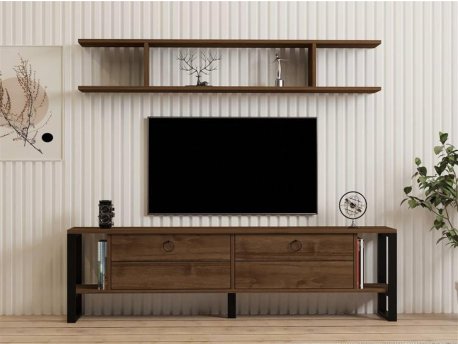 HOME LINE TV polica Melis Walnut