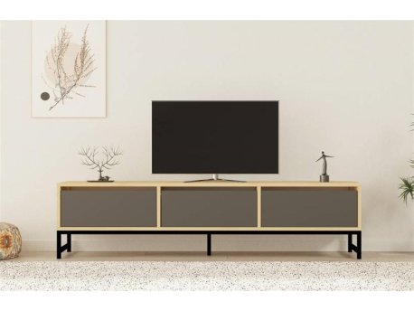 HOME LINE TV polica Sahra Sapphire Oak Anthracite