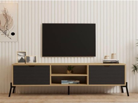 HOME LINE TV polica Nost Sapphire Oak Anthracite