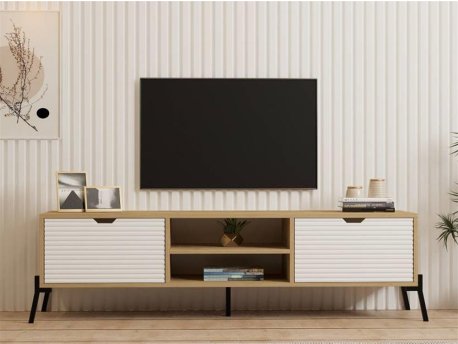 HOME LINE TV polica Nost Sapphire Oak White