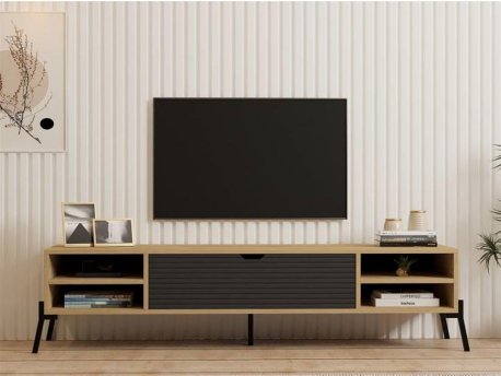 HOME LINE TV polica Santa Sapphire Oak Anthracite