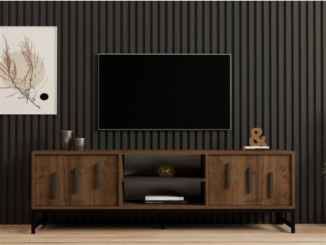 HOME LINE TV polica Shape Walnut
