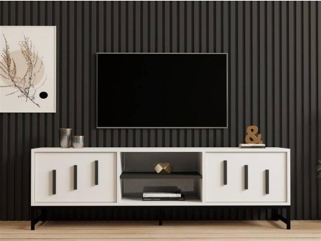 HOME LINE TV polica Shape White