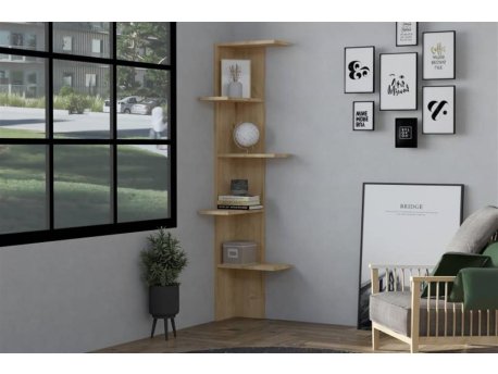 HOME LINE Polica za knjige Bled Sapphire Oak