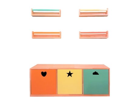 HANAH HOME Polica za knjige Bookshelf And Toys Cabinet
