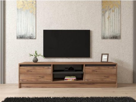 HOME LINE TV polica Isil Atlantic Pine Anthracite