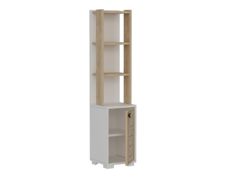HANAH HOME Polica za knjige Anka White Sapphire Oak