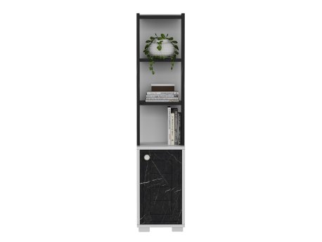 HANAH HOME Polica za knjige Anka White Black