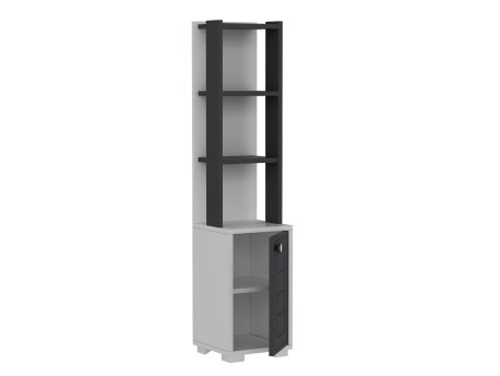 HANAH HOME Polica za knjige Anka White Anthracite