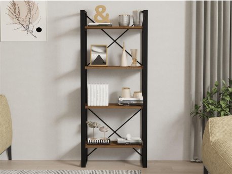 HOME LINE Polica za knjige Alaro Modern Walnut