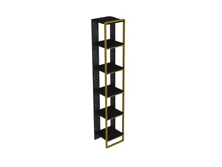 HANAH HOME Polica za knjige Polka Black