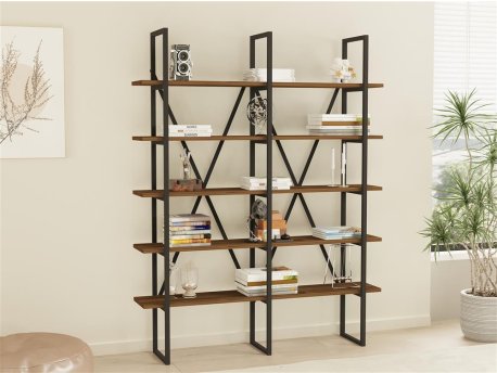 HOME LINE Polica za knjige Burgaz Walnut