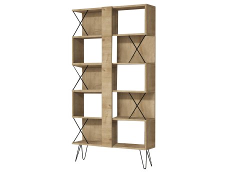 HANAH HOME Polica za knjige Extra Oak