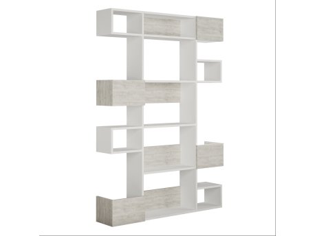 HANAH HOME Polica za knjige Niho White Light White