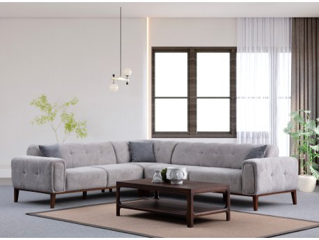 Atelier del Sofa Ugaona garnitura Athena Corner L2 C 3R Light Grey