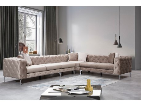 Atelier del Sofa Ugaona garnitura Como Corner Right Beige
